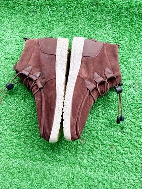 Hey Dude Style Chocolate Suede High-Top Booties US Women's 6.5 | EUR 37
